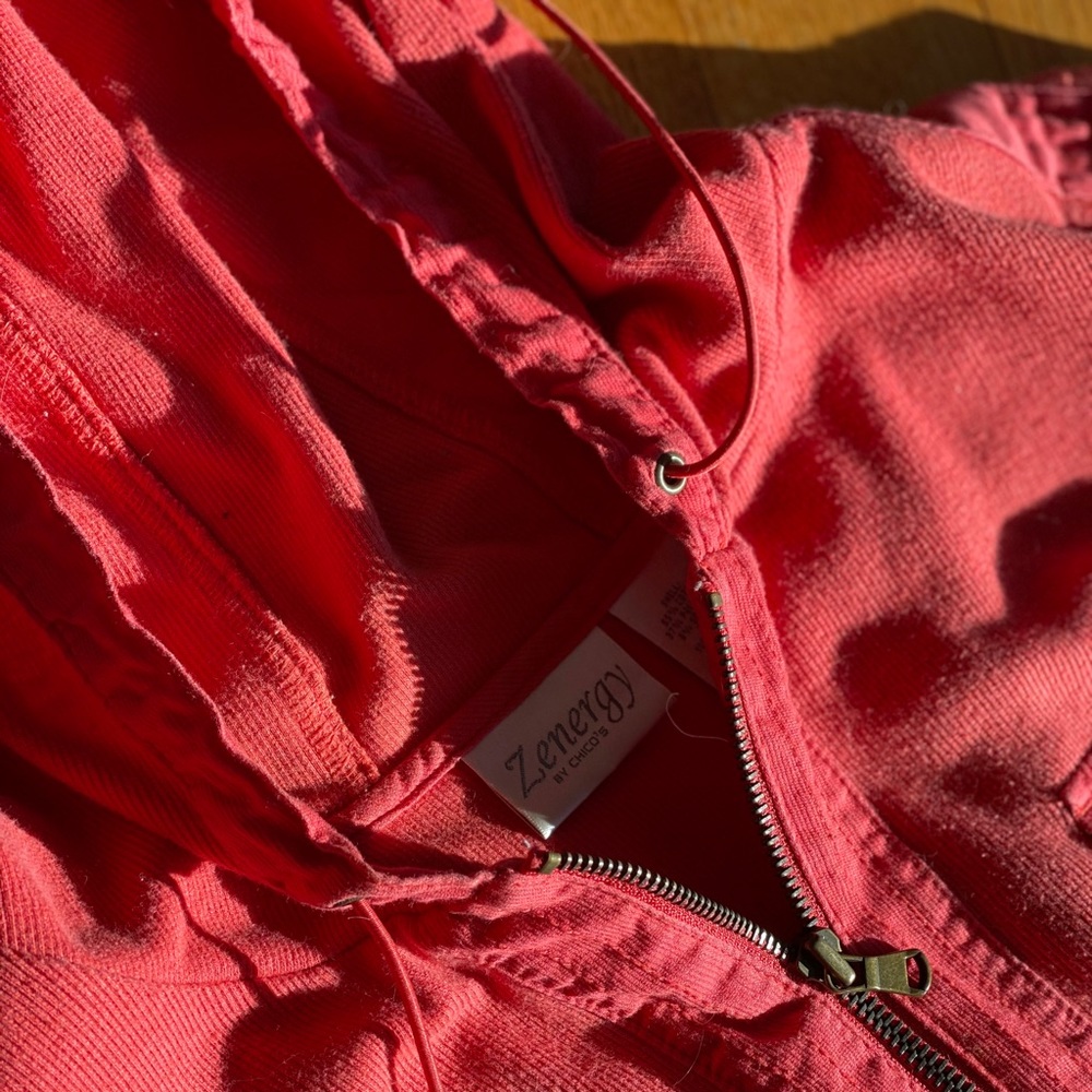 Chico’s Rusty Orange Jacket - Picture 2 of 3